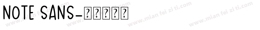 note sans字体转换